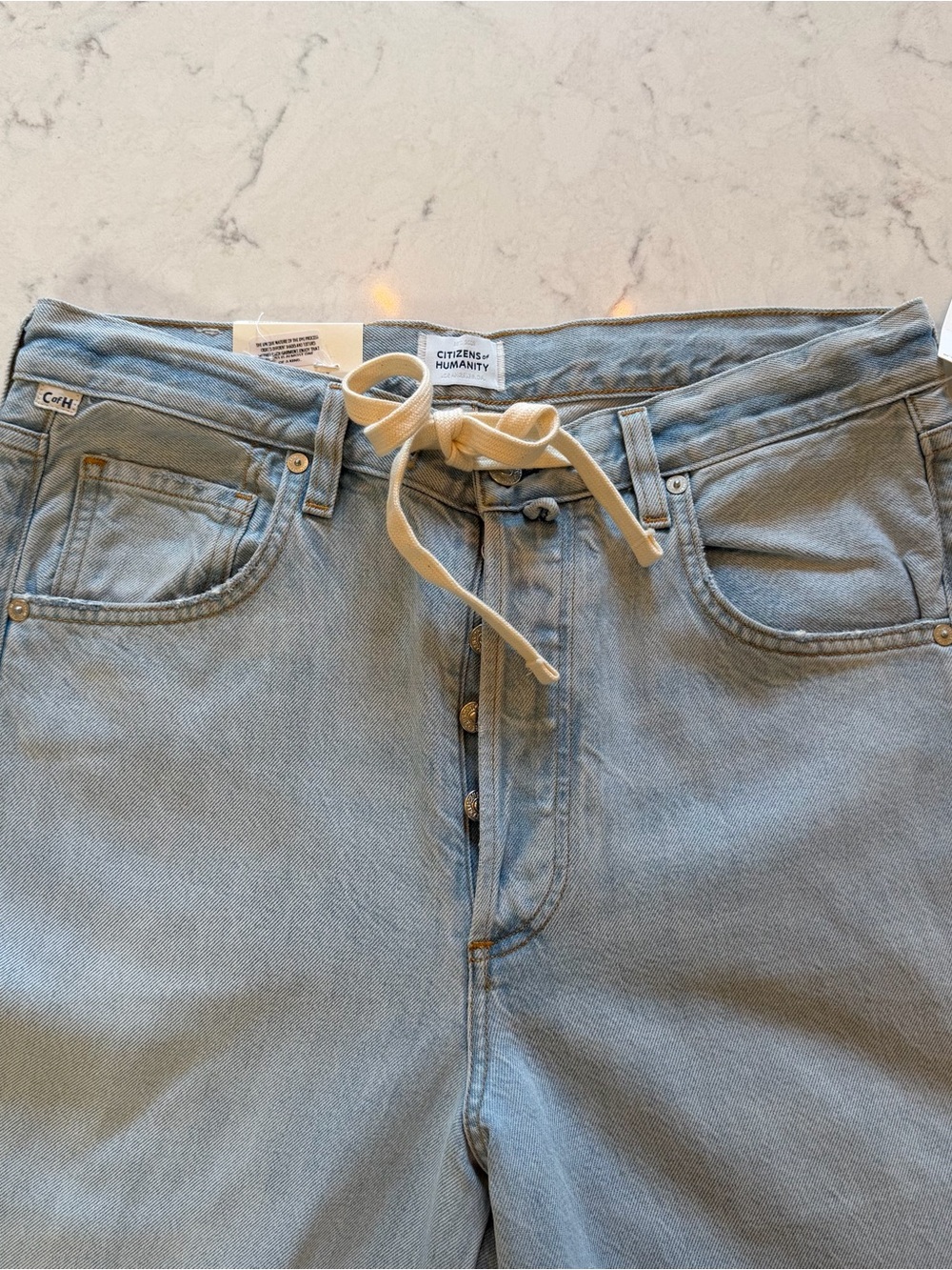 NWT 🩵 Citizens of Humanity Brynn Drawstring Trouser Jeans Size 27 - Picture 5 of 10